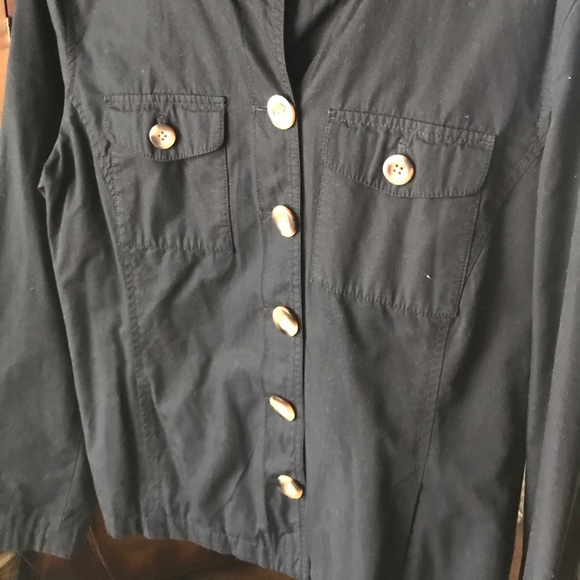 Old Navy Black utility jacket. - Picture 2 of 2